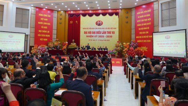KHAI MẠC ĐẠI HỘI ĐẠI BIỂU ĐẢNG BỘ VIỆN HÀN LÂM KHOA HỌC XÃ HỘI VIỆT NAM LẦN THỨ XX, NHIỆM KỲ 2025 - 2030